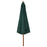 Parasol met houten paal 330 cm groen