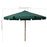 Parasol met houten paal 330 cm groen