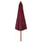 Parasol met houten paal 330 cm bordeauxrood