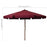 Parasol met houten paal 330 cm bordeauxrood