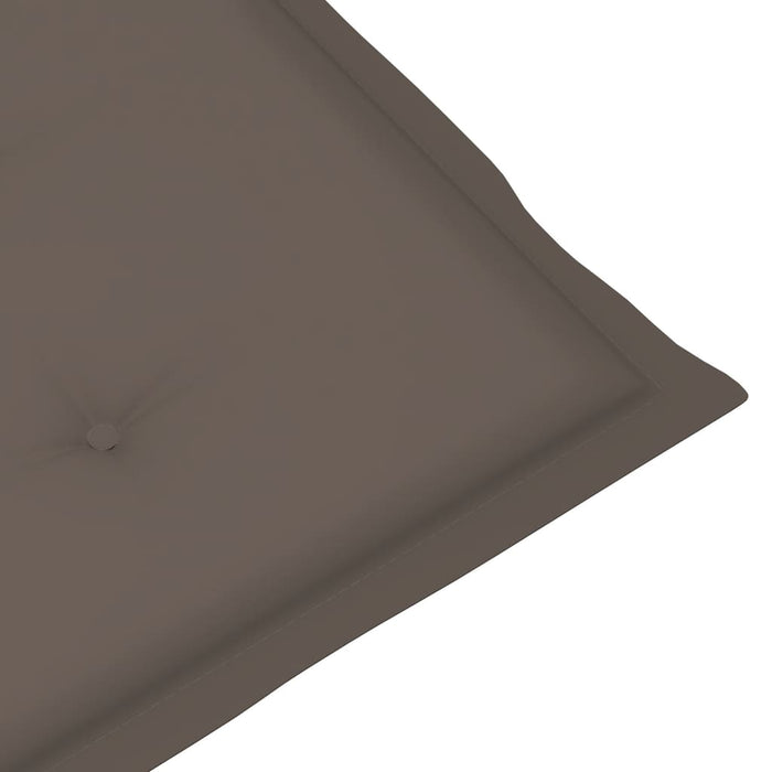 Tuinstoelkussens 4 st 120x50x3 cm taupe