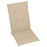 Tuinstoelkussens 4 st 120x50x3 cm beige