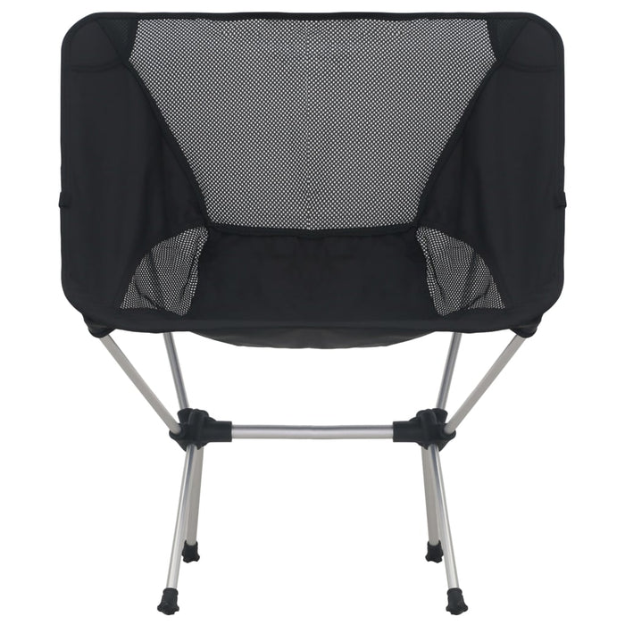 Campingstoelen 2 st met draagtas 54x50x65 cm aluminium