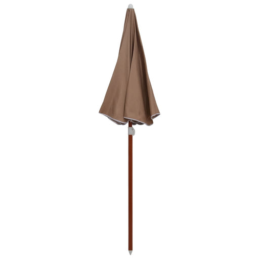 Parasol met stalen paal 180 cm taupe