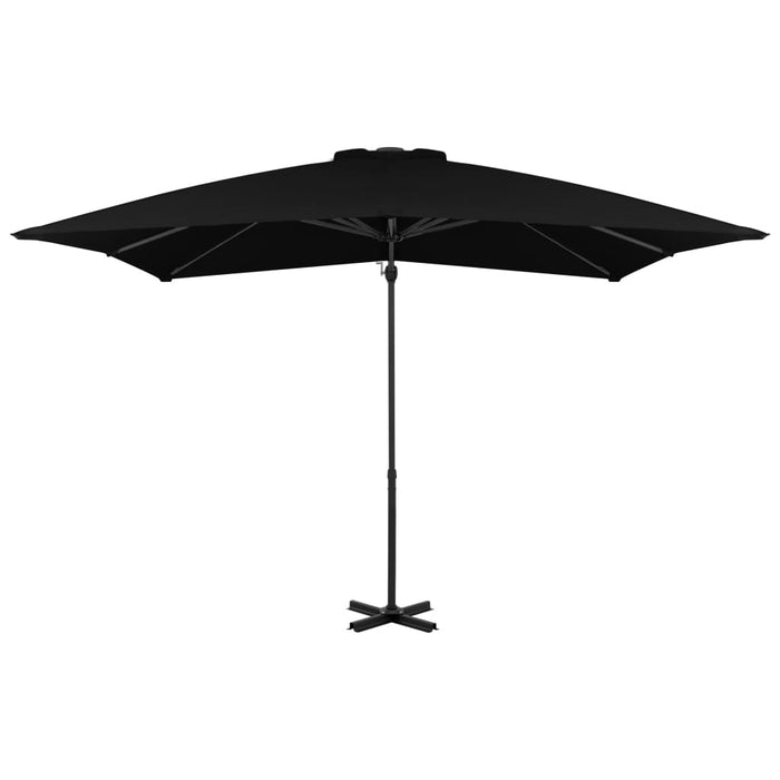 Zweefparasol met aluminium paal 250x250 cm zwart