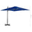 Zweefparasol met aluminium paal 250x250 cm azuurblauw