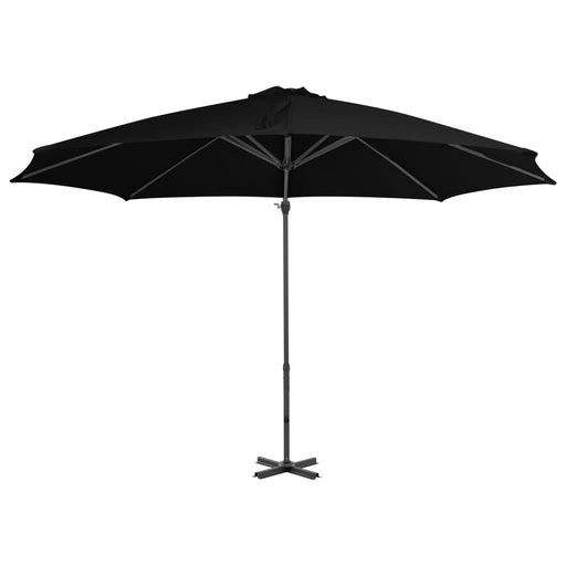 Zweefparasol met aluminium paal 300 cm zwart