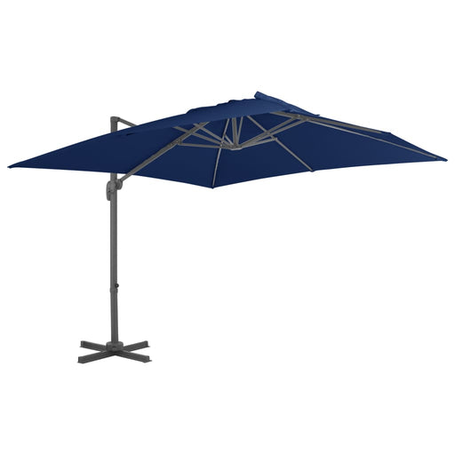 Zweefparasol met aluminium paal 3x3 m azuurblauw