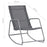 Tuinschommelstoel 95x54x85 cm textileen grijs