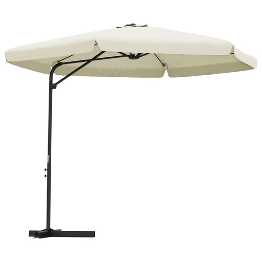 Parasol met stalen paal 300 cm zandwit