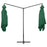 Parasol dubbel met stalen paal 250x250 cm groen