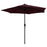 Parasol met LED-verlichting aluminium paal 270 cm bordeauxrood