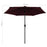 Parasol met LED-verlichting aluminium paal 270 cm bordeauxrood