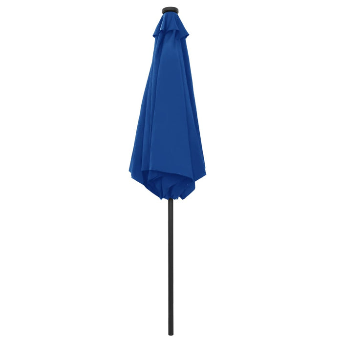 Parasol met LED-verlichting en aluminium paal 270 cm azuurblauw