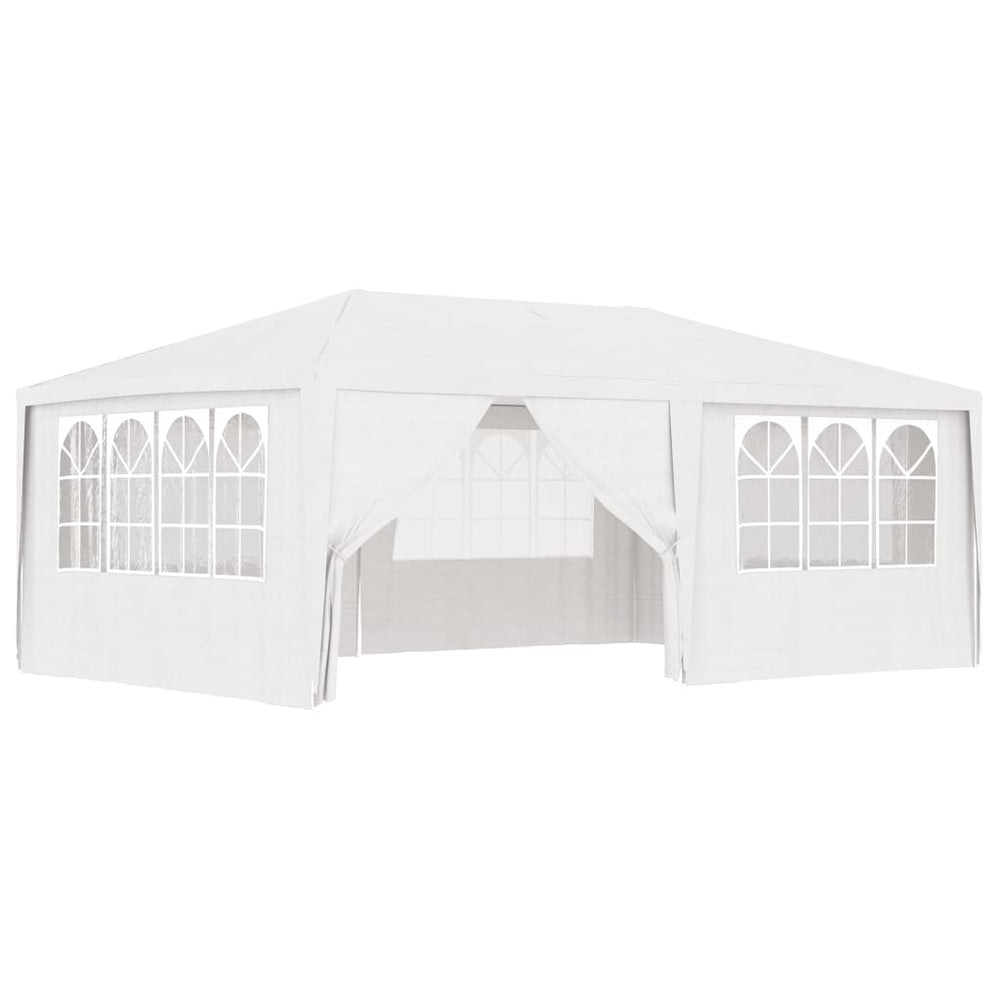 Partytent met zijwanden professioneel 90 g/m² 4x6 m wit