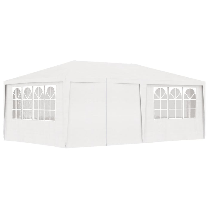 Partytent met zijwanden professioneel 90 g/m² 4x6 m wit