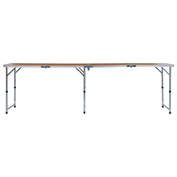 Campingtafel inklapbaar 240x60 cm aluminium