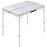 Campingtafel inklapbaar met 2 banken aluminium wit