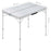 Campingtafel inklapbaar met 2 banken aluminium wit