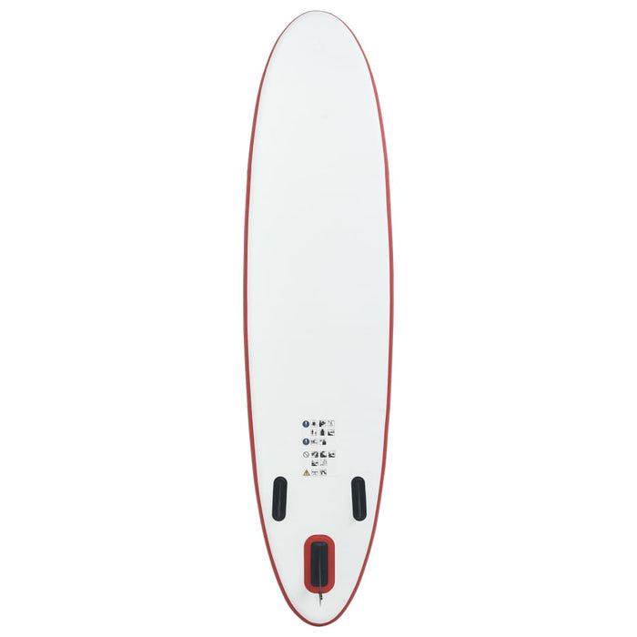 Stand Up Paddleboardset opblaasbaar rood en wit