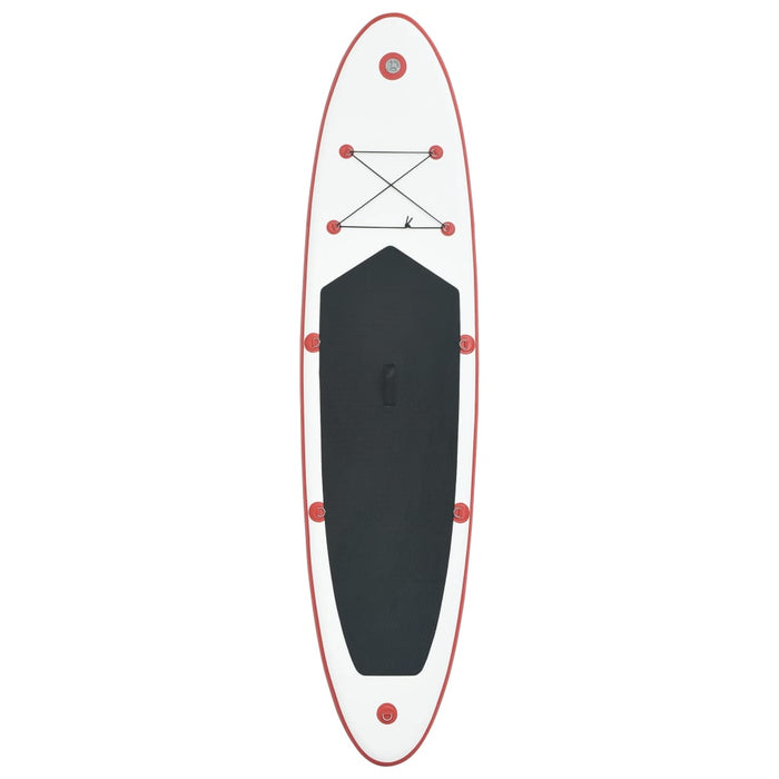 Stand Up Paddleboardset opblaasbaar rood en wit