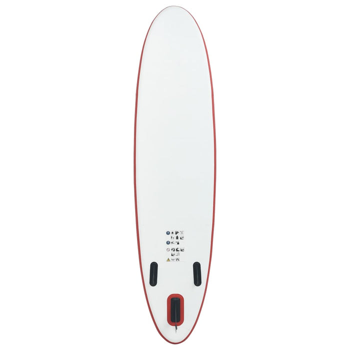 Stand Up Paddleboardset opblaasbaar rood en wit