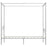 Hemelbedframe metaal wit 100x200 cm