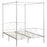 Hemelbedframe metaal wit 140x200 cm