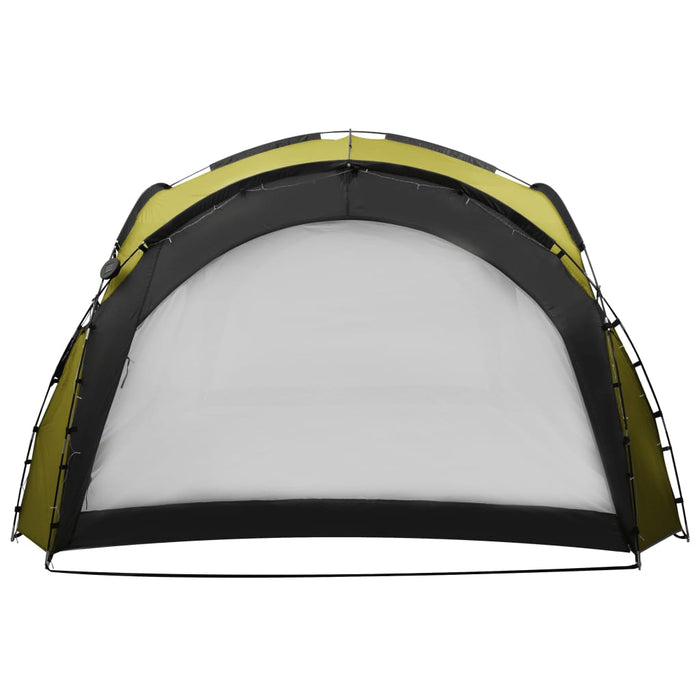 Partytent met LED en 4 zijwanden 3,6x3,6x2,3 m groen