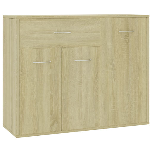 Dressoir 88x30x70 cm bewerkt hout sonoma eikenkleurig