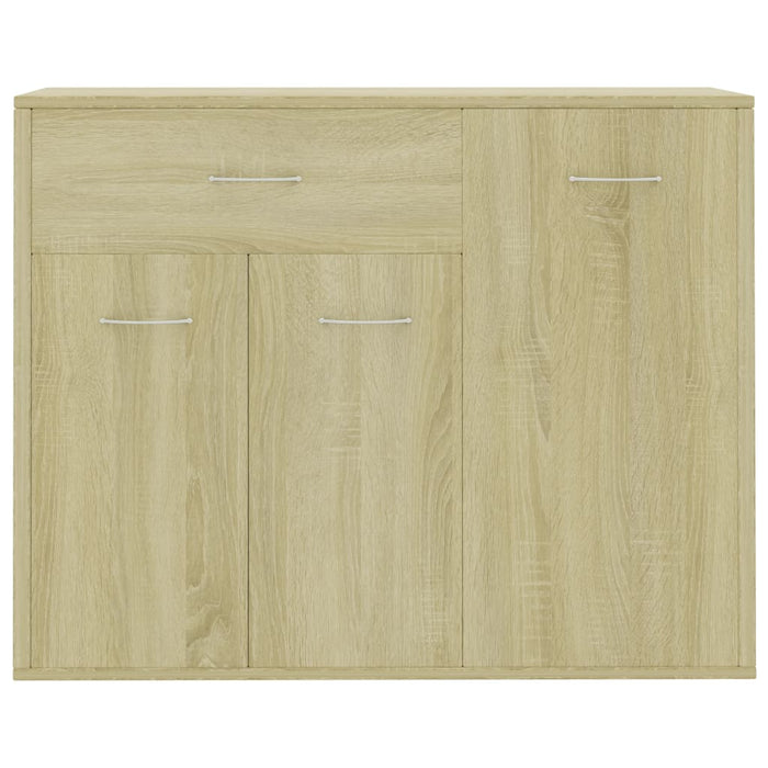 Dressoir 88x30x70 cm bewerkt hout sonoma eikenkleurig