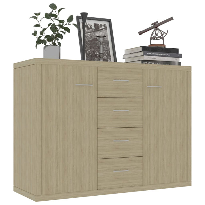 Dressoir 88x30x65 cm spaanplaat sonoma eikenkleurig