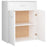 Dressoir 60x30x75 cm spaanplaat wit