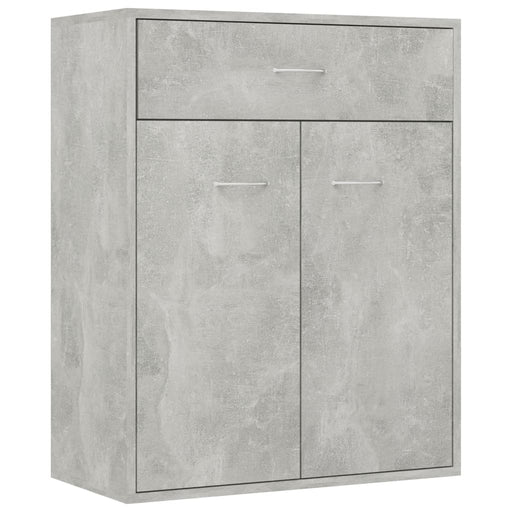 Dressoir 60x30x75 cm spaanplaat betongrijs