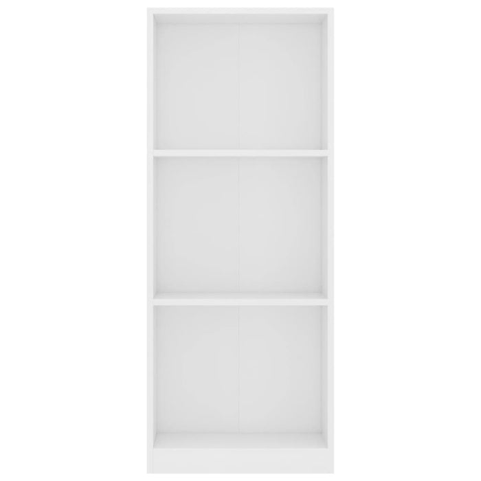 Boekenkast met 3 schappen 40x24x108 cm bewerkt hout wit