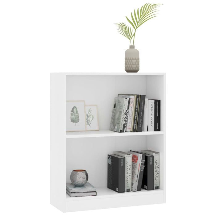 Boekenkast 60x24x74,5 cm bewerkt hout wit