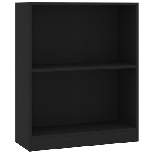 Boekenkast 60x24x74,5 cm bewerkt hout zwart