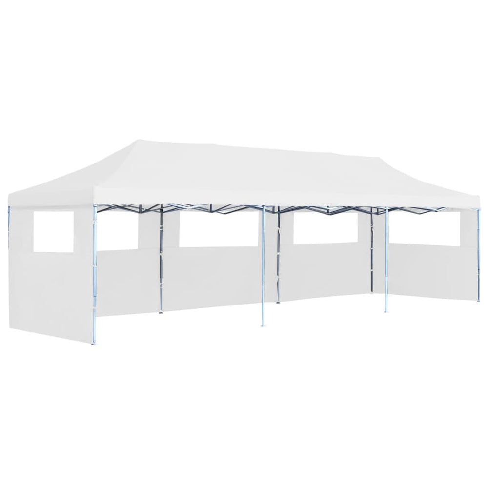 Partytent pop-up met 5 zijwanden 3x9 m wit