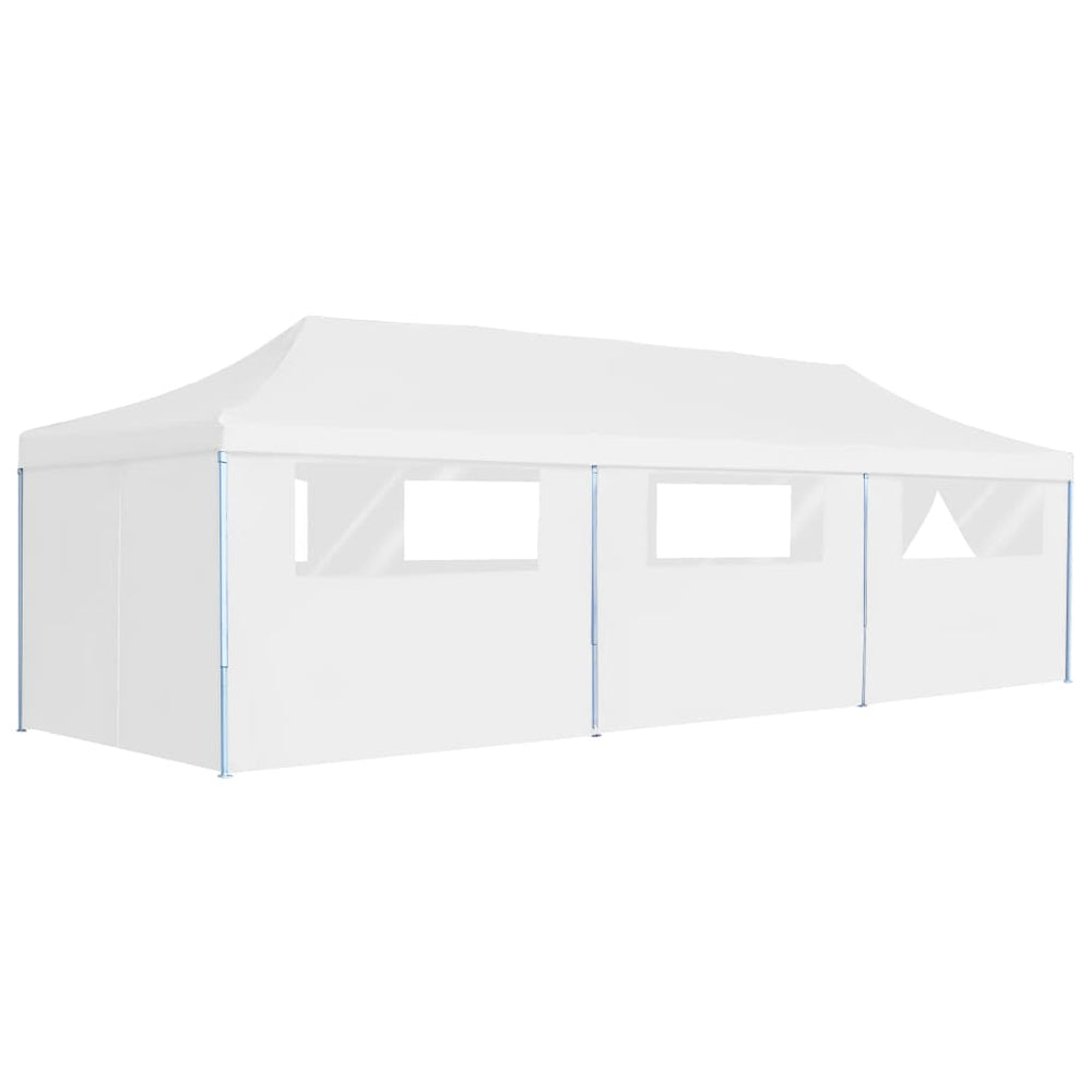 Partytent pop-up met 8 zijwanden 3x9 m wit