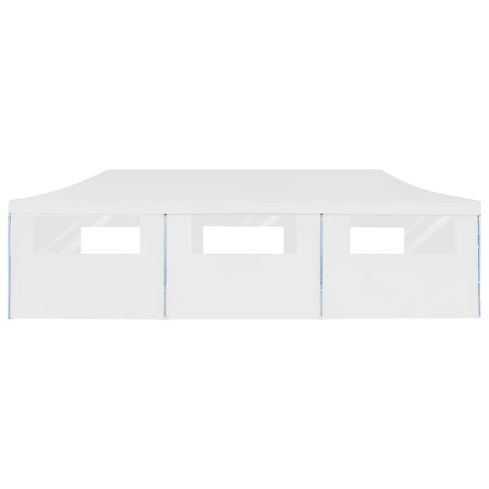 Partytent pop-up met 8 zijwanden 3x9 m wit