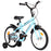 Kinderfiets 16 inch zwart en blauw