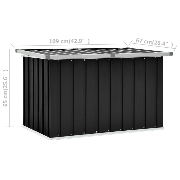 Tuinbox 109x67x65 cm antraciet