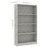 Boekenkast met 4 schappen 80x24x142 cm bewerkt hout betongrijs