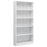 Boekenkast 5 schappen 80x24x175 cm bewerkt hout hoogglans wit