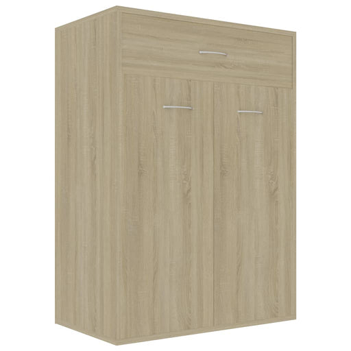 Schoenenkast 60x35x84 cm bewerkt hout sonoma eikenkleurig