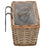 Balkonbakken 2 st 80 cm wicker met PE-voering