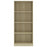 Boekenkast met 4 schappen 60x24x142 cm bewerkt hout sonoma eik