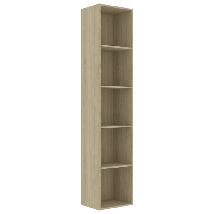 Boekenkast 40x30x189 cm spaanplaat sonoma eikenkleurig