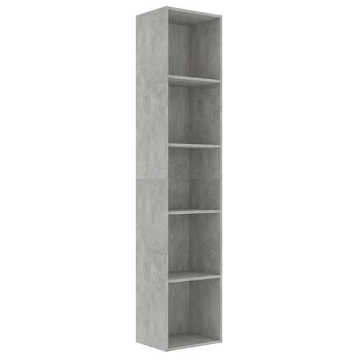 Boekenkast 40x30x189 cm spaanplaat betongrijs