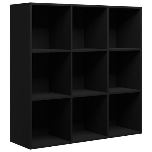 Boekenkast 98x30x98 cm spaanplaat zwart